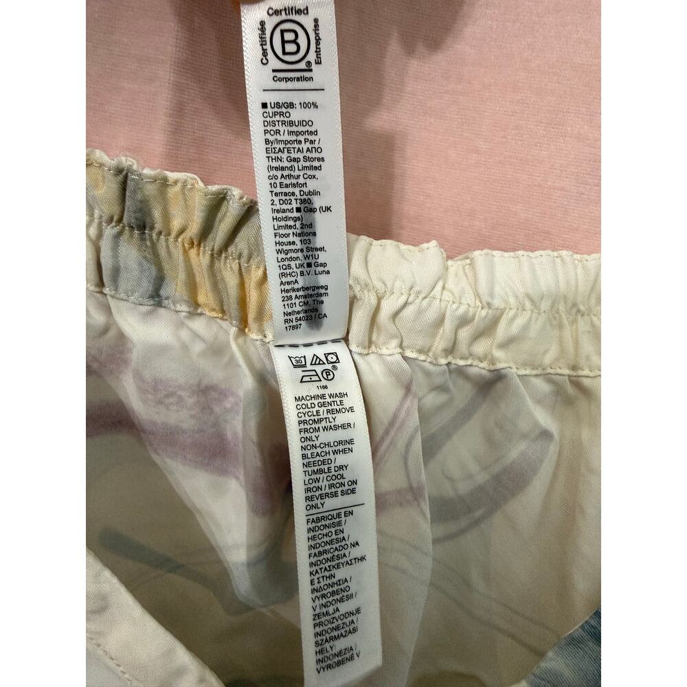 Athleta Abstract Cupro Slip Dress Multicolor Size Medium Calm Cool Pajama - Picture 7 of 8